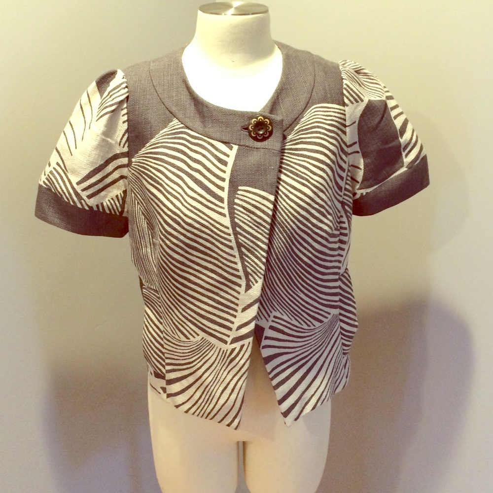 Anthropologie Cropped Blazer sz L